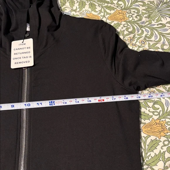 By Tess Maxi Hoodie Black Long Sleeve Zip Front Dress XS - Picture 11 of 16